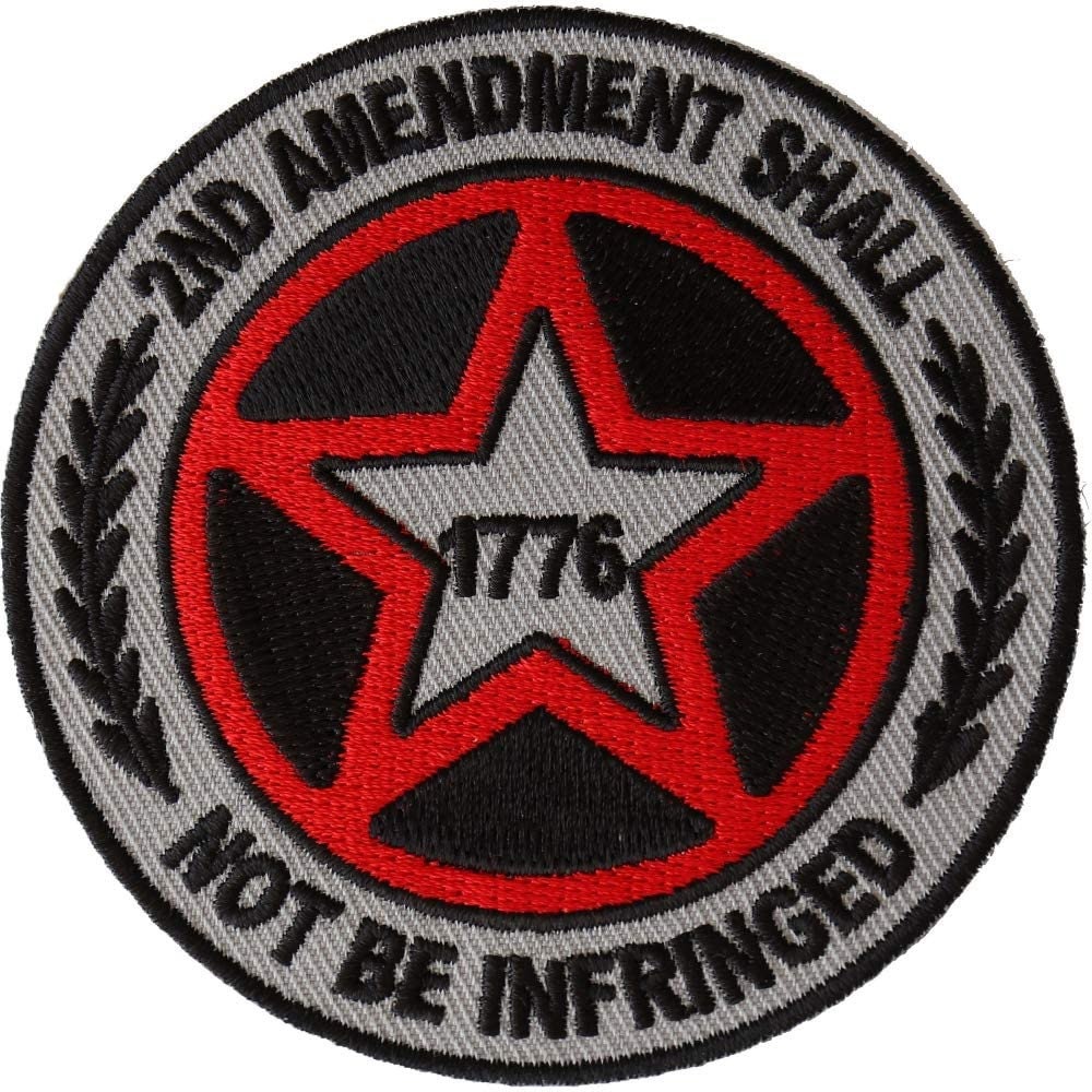 2nd Amendment Shall Not be Infringed Star Patch - Embroidered Patch Appliqué