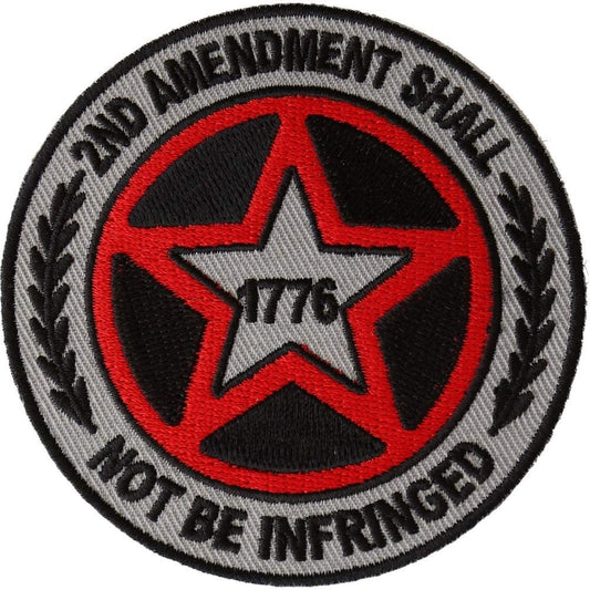 2nd Amendment Shall Not be Infringed Star Patch - Embroidered Patch Appliqué Craft Supply