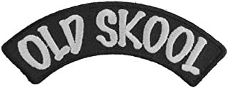 OLD SKOOL Rocker Biker Motorcycle Embroidered Patch