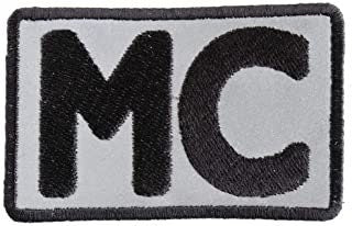 MC Reflective Biker Embroidered Patch - One Percenter Motorcycle Club Patch