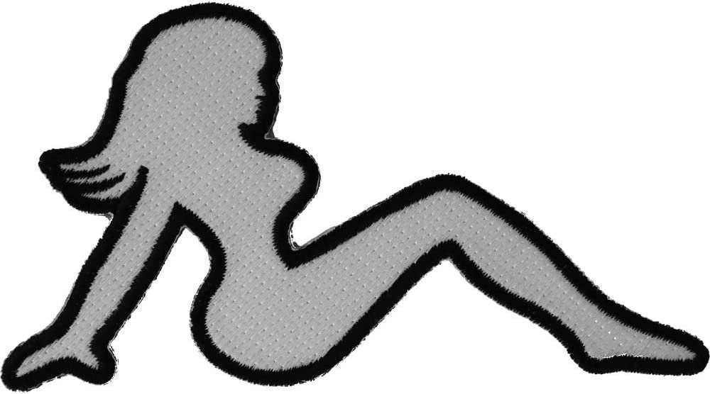 MUDFLAP GIRL Patch - Facing Right Embroidered Patch Appliqué Craft Supply