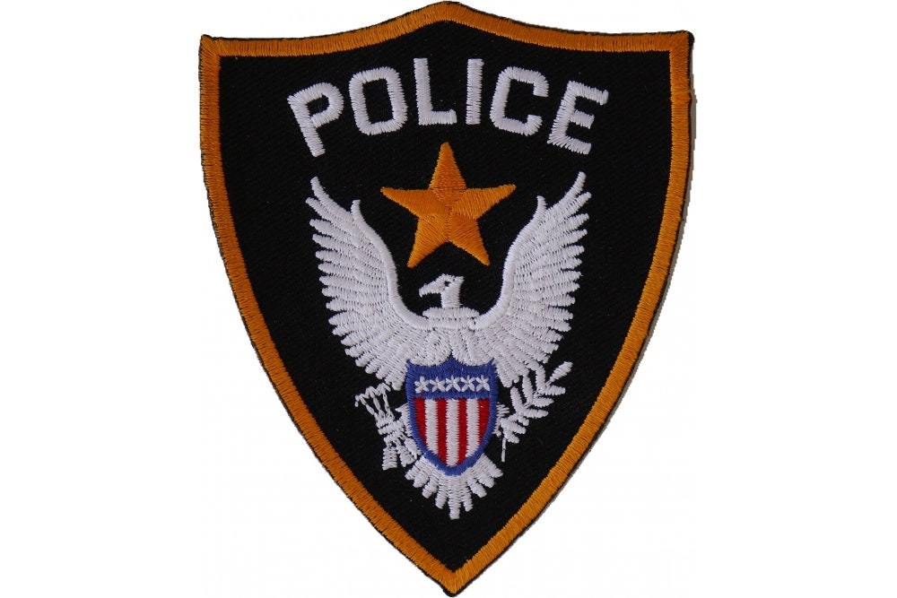 POLICE Patch - Costume Play Generic Police DressUp Embroidered Patch Appliqué Craft Supply