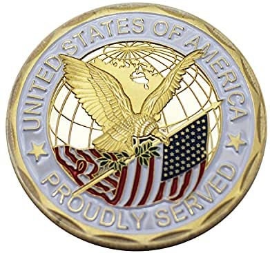 Purple Heart Challenge Coin - United States Honor Bravery Purple Heart Military Good Luck Double Sided Collectible Challenge Coin