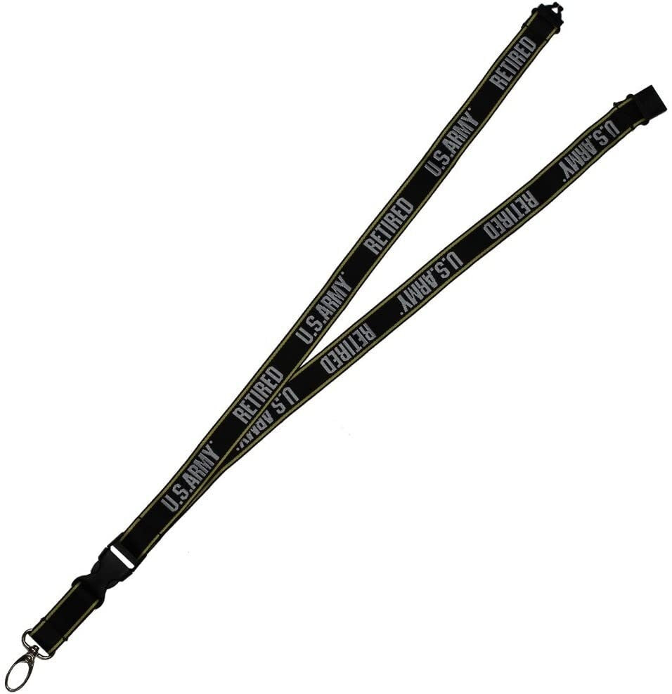 U.S. Army Retired Lanyard W/detachable Buckle - United States Army Retired Keychain Lanyard Keyring Keyfob