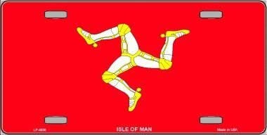 ISLE OF MAN Flag Metal License Plate Sign Novelty Vanity Mann Craft Supply