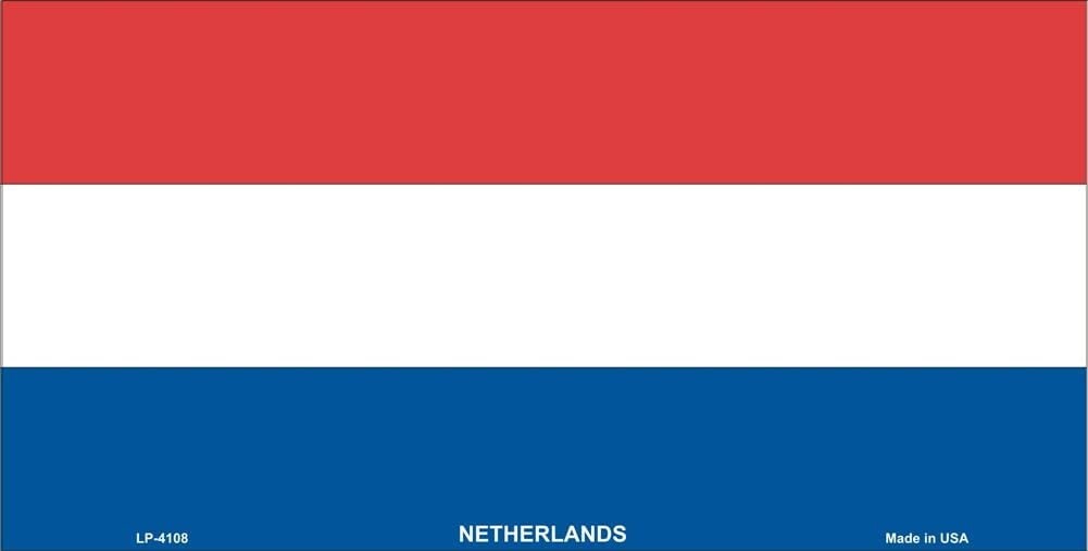 NETHERLANDS Flag Metal License Plate Sign Novelty Vanity