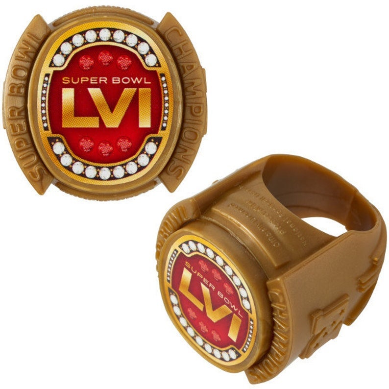 24 SUPER BOWL 56 LVI Cupcake Rings Nfl Cake Toppers for Superbowl Party Decoration