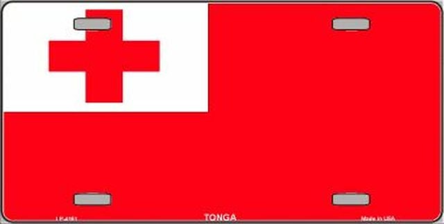 TONGA Flag Metal License Plate Sign Novelty Vanity Tonga Islands