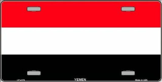 YEMEN Flag Metal License Plate Sign Novelty Vanity Sanaa Yemeni
