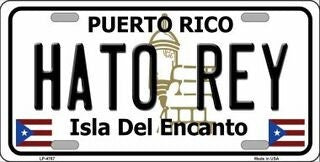 HATO REY Puerto Rico Background Metal License Plate Sign Novelty Vanity