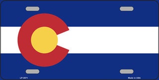 COLORADO State Flag Metal License Plate Sign Novelty Vanity