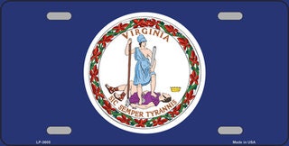 VIRGINIA State Flag Metal License Plate Sign Novelty Vanity