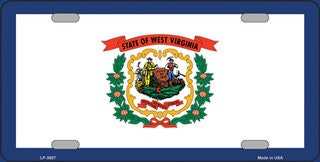 WEST VIRGINIA State Flag Metal License Plate Sign Novelty Vanity