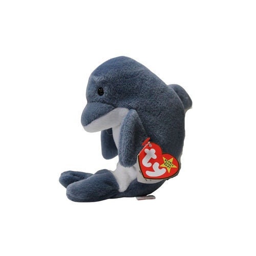 ECHO The Dolphin Ty Beanie Baby Retired Beanbag Plush - New with Tags