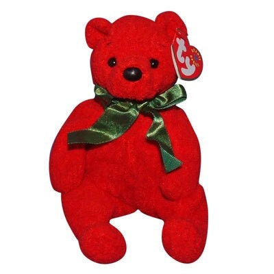 MISTLETOE The Bear Ty Beanie Baby Retired Beanbag Plush - New with Tags - Christmas