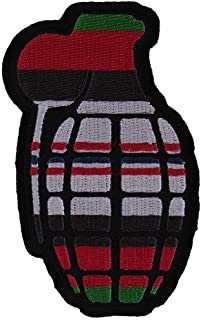 Grenade Afghanistan Conflict War Ribbon Patch - Military Biker Motorcycle Patch Craft Supply