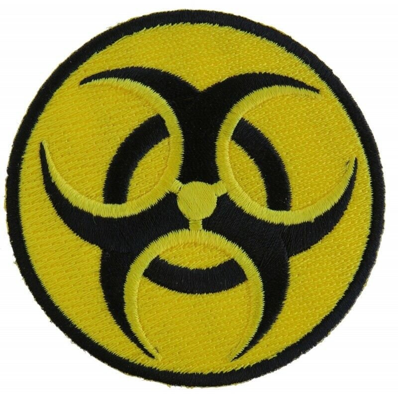 Bio Hazard Symbol Patch - Toxic Biological Hazard Hazardous Materials Embroidered Patch