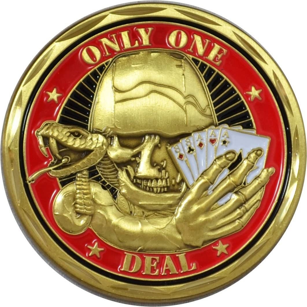 Army Only One Deal Challenge Coin - United States Army Military Good Luck Double Sided Collectible Challenge Coin