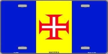 MADEIRA Flag Metal License Plate Sign Novelty Vanity Madeiras