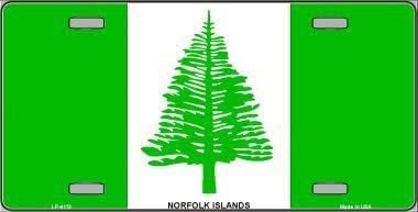 NORFOLK ISLANDS Flag Metal License Plate Sign Novelty Vanity Norfolk Islanders