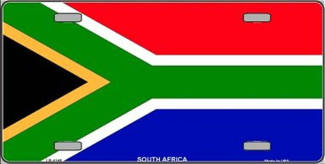 SOUTH AFRICA Flag Metal License Plate Sign Novelty Vanity South African