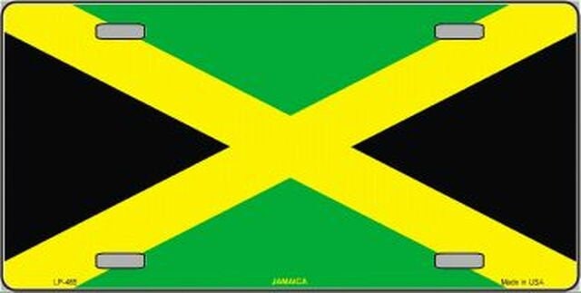JAMAICA Flag Metal License Plate Sign Novelty Vanity Jamaican