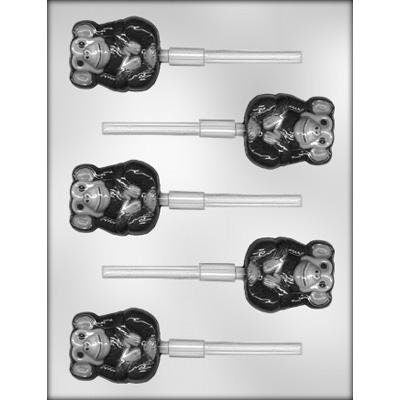 CHIMP Sucker Chocolate Candy Mold -- Chimpanzee Zoo Animal Lolly Lollipop