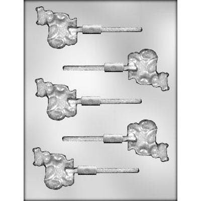 COW Sucker Chocolate Candy Mold -- Cows Farm Animal Lolly Lollipop