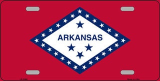 ARKANSAS State Flag Metal License Plate Sign Novelty Vanity