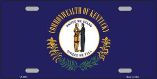 KENTUCKY State Flag Metal License Plate Sign Novelty Vanity