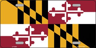 MARYLAND State Flag Metal License Plate Sign Novelty Vanity