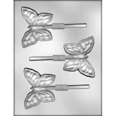 BUTTERFLY Sucker Chocolate Candy Mold -- Summer Butterflies Lolly Lollipop Craft Supply