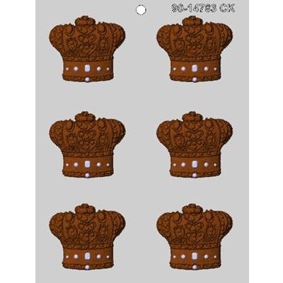 CROWN With Gems Chocolate Candy Mold -- King Queen Majesty