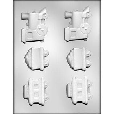 TRAIN Chocolate Candy Mold -- Caboose Track Locomotive Conductor Engine Thomas Choo Choo