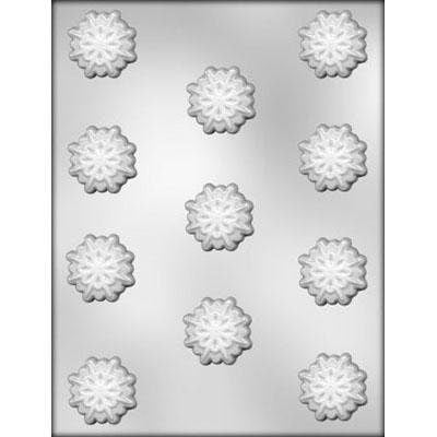 SNOWFLAKE Chocolate Candy Mold -- Bite Size Snowflakes Winter Snowing Christmas Snow
