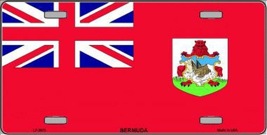 BERMUDA Flag Metal License Plate Sign Novelty Vanity Bermudian