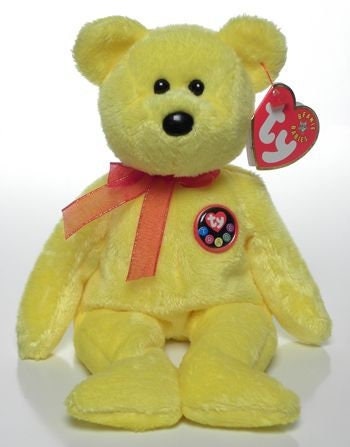 TRADEE The Bear Ty Beanie Baby Retired Beanbag Plush - New with Tags