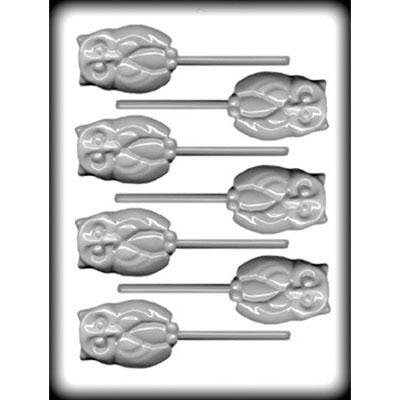 OWL Sucker Hard Candy Mold -- Owls Bird Animal Lolly Lollipop