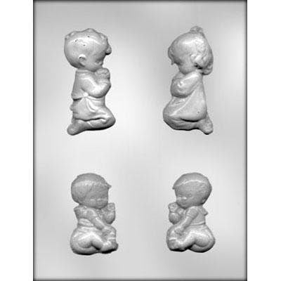 CHILDREN PRAYING Chocolate Candy Mold -- Holiday Religious Christian Church Bible School Baptism