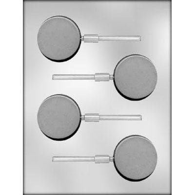 ROUND Sucker Chocolate Candy Mold -- Circle Round Lolly Lollipop