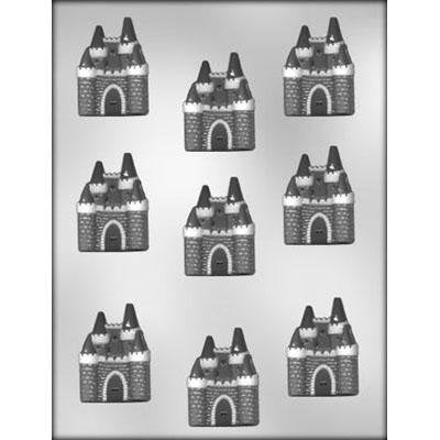CASTLE Chocolate Candy Mold -- Bite Size Castles Noble Knight Princess Medieval