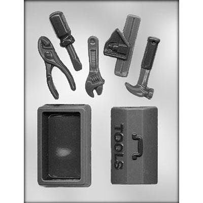 TOOL BOX With Tools Chocolate Candy Mold -- Carpenter Builder Pliers Screwdriver Wrench Hammer Construction Handyman