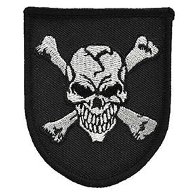 DEATH HEAD Embroidered Patch Applique - Skull Crossbones