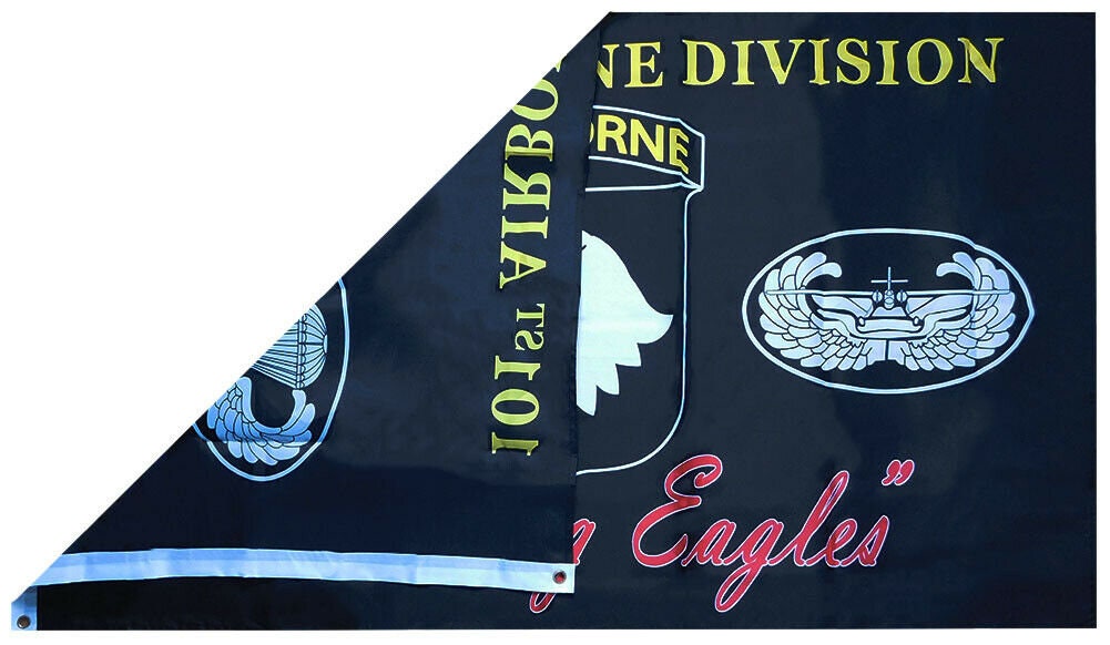 ARMY 101st Airborne Division 3x5 Polyester Flag - 3'x5' United States Army 101st Airborne Division Screaming Eagles