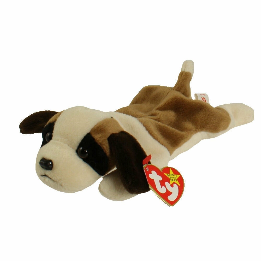 BERNIE The St. Bernard Dog Ty Beanie Baby Retired Beanbag Plush - New with Tags