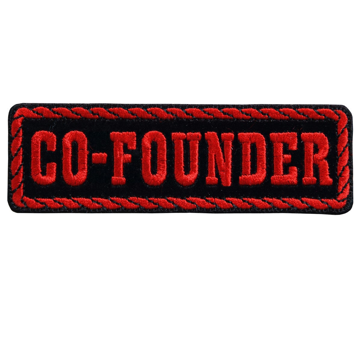 CO-FOUNDER Patch - MC Club Officer Biker Motorcycle Embroidered Patch Appliqué Craft Supply