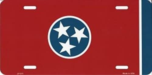 TENNESSEE State Flag Metal License Plate Sign Novelty Vanity