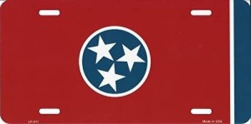 TENNESSEE State Flag Metal License Plate Sign Novelty Vanity Craft Supply