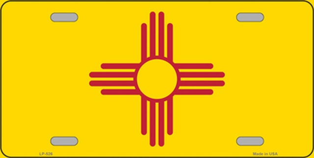 NEW MEXICO State Flag Metal License Plate Sign Novelty Vanity