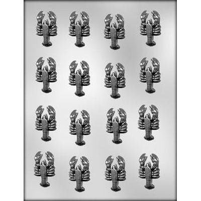 LOBSTER Chocolate Candy Mold -- 3D Lobsters 3-D Starfish Crawfish Nautical Pieces Craft Supply